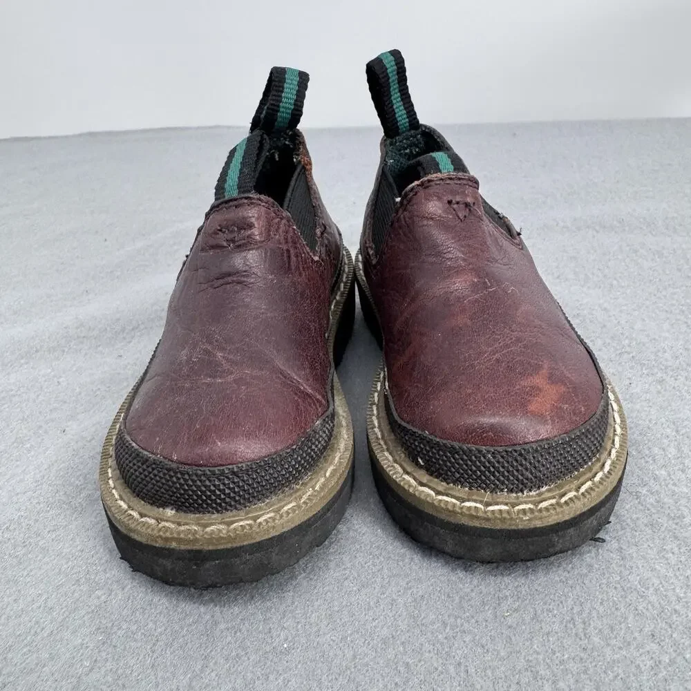 Georgia Giant Romeo Shoes Kids Size 5 Toddler Brown Leather‎ Slip on Casual GR14